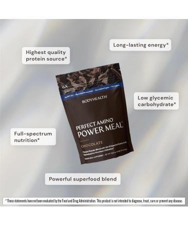 Buy BodyHealth PerfectAmino Power Meal Shake - Dark Chocolate Flavor with MCT Oil | 20 Servings | Low Carb Protein Shake for Energy & Recovery - International Shipping Available - Buy Online on GoSupps.com