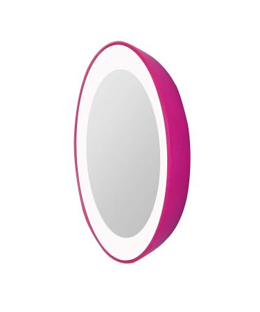 Zadro Compact 10X Magnification LED Lighted Makeup Mirror with Suction Cup Mount - Pink - Buy Online on GoSupps.com