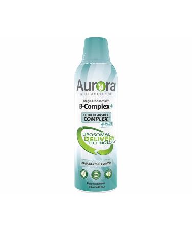Aurora Nutrascience Mega-Liposomal B-Complex+ Organic Fruit 16 fl oz (480 ml)