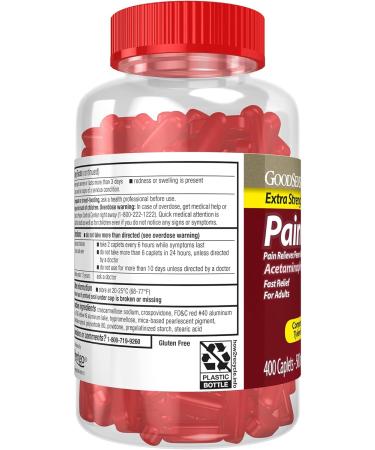 Good Sense Rapid Release Pain Relief Acetaminophen Caplets 500 mg Extra Strength Pain Reliever and Fever Reducer - Buy Online on GoSupps.com