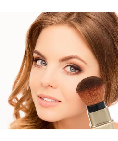 Purse Organizer Flexible Powder Puff Cosmetics Brush Travel Banana Clip Face Powder Earrings for Women Makeup Powder Brush Major Wallet Miss 2.7*2.7cm golden - Buy Online on GoSupps.com