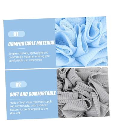 Buy Hemoton 2pcs Bath Towel & Loofah Sponge Set - Soft Bathing Poufs & Shower Gloves for Gentle Scrubbing | Bulk Bathroom Supplies - Buy Online on GoSupps.com