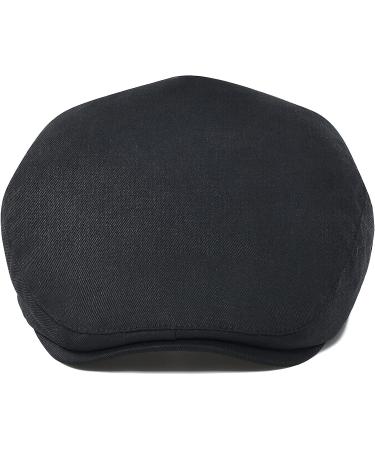 STARANCE Men's Cotton Flat Cap Ivy Gatsby Hat Black 7 3/4 - Buy Online on GoSupps.com