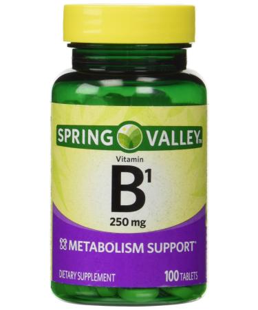 Spring Valley Natural Metabolism Support B1, 100 Tablets