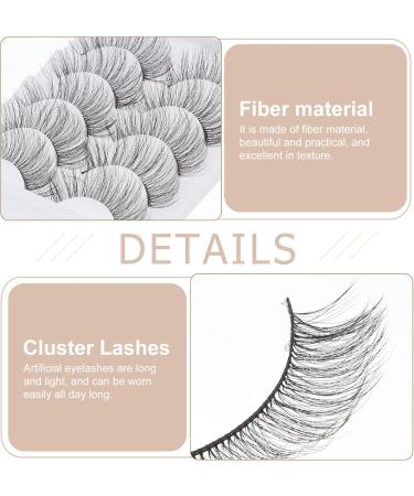 OSALADI 5 Pairs Short False Eyelashes Natural Mascara Makeup Mascara Eye Mascara Eye Lashes Glue Cosmetic 3d - Buy Online on GoSupps.com