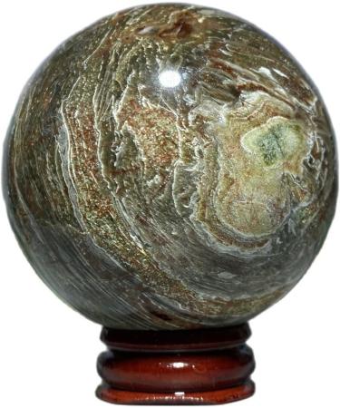 Natural Sphere Natural Crystal Rainbow Moss Agate Ball Gem Minerals Stone Hand-Polished Home Decoration 1pc (Color : 370-380g) - Buy Online on GoSupps.com