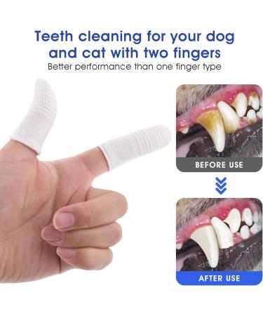Molain 6-Piece Dog Toothbrush Set - 360 Nylon Finger Brush for Dogs & Cats | Full Surround Bristle for Easy Tongue & Teeth Cleaning (White) - Buy Online on GoSupps.com