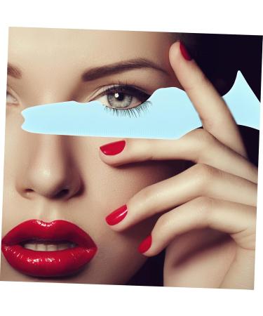 Mikinona 2pcs Silicone Beauty Ruler Blue Mascara Eyeshadow Auxiliary Guard Pads Eyeliner Makeup Bag for - Buy Online on GoSupps.com