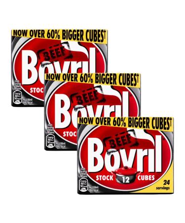 Beef Stock Bundle Containing Bovril Beef Stock Cubes 12x10g (3 Pack)