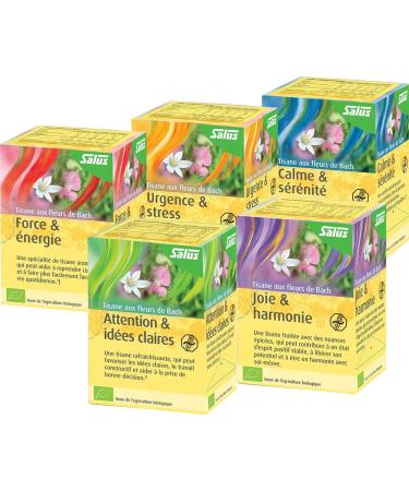 Salus Tisane Urgence & Stress aux Fleurs de Bach AB - Base de M lisse de Lavande et d' lixirs Floraux - Relaxation D tente - 15 Sachets (Lot de 2) - Buy Online on GoSupps.com
