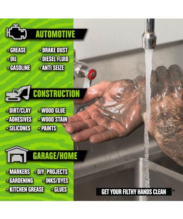Grip Clean Heavy Duty Pumice Hand Cleaner | All Natural Lime Scented Soap for Auto Mechanics | Absorbs Grease, Oil, Stains & Odors | Moisturizing Ingredients Included - Buy Online on GoSupps.com