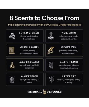 Buy The Beard Struggle Men's Body Wash Viking Storm - Natural Shower Gel 240 mL | Silver Collection Skin Cleanser - Buy Online on GoSupps.com