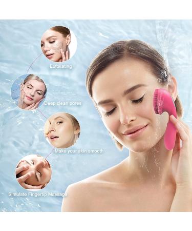Sonic Facial Cleansing Brush with 4 Modes | Silicone Face Scrubber with Magnetic Bead | Waterproof Rechargeable Face Brushes for Cleansing, Exfoliating, and Massaging - Buy Online on GoSupps.com