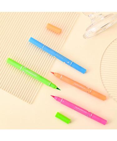 Double Liquid Eye Liner set of 4 waterproof longlasting eyeliners with stamp stamp for precise eye makeup for women and girls - Buy Online on GoSupps.com