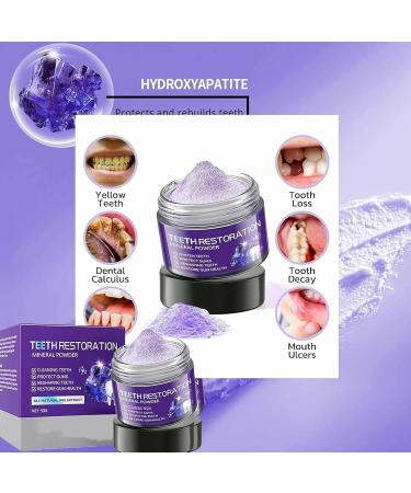 Tooth Repair Mineral Powder Tooth Mineral Powder Teeth Whitening Mineral Powder Purple Whitening Powder Effectively Strengthen Teeth and Gums - Buy Online on GoSupps.com