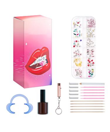 TYBEITAO Tooth Jewelry 8 Styles Available Teeth Gemstone Set Suitable for Party and Festival Makeup Tooth Jewel style5