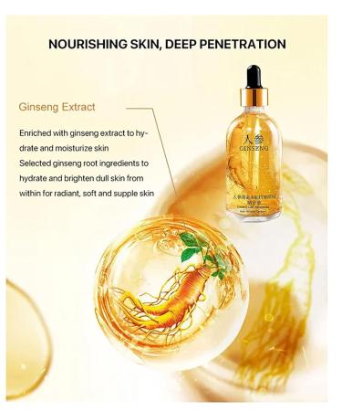 2023 Ginseng Gold Polypeptide Anti-Ageing Serum - One Ginseng Per Bottle - Buy Online on GoSupps.com