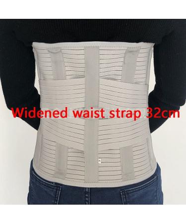 Extra-Wide Back Brace for Lower Back Pain Relief | Lightweight Lumbar Support Belt for Men & Women | X-Large Gray - Ideal for Daily Activities - Buy Online on GoSupps.com