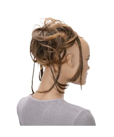 CAISHA XXL hair part hair tie daisy dutt updos with braided braids wavy synthetic fiber heat -resistant dm17cm brown mix g8d brown mix #4t30 g8d