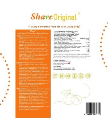 Share Prunes ferment es originales dans un sac cologique de 500 g (30 pi ces) - Prune verte ferment e 500 g - Les prunes vertes/abricots japonais sont v g taliens sans lactose - Buy Online on GoSupps.com