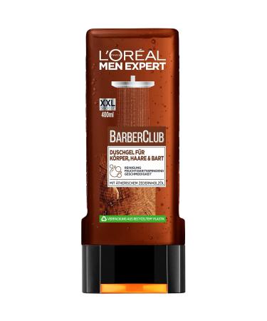 L'Or al Men Expert Nursing Set - Bartshampoo & XXL Shower Gel for Body Hair & Beard | Cedar Wood Barber Club | 2-Part XL Care - Buy Online on GoSupps.com
