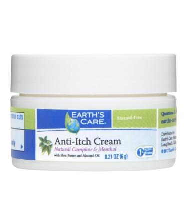 Earth's Care Anti-Itch Cream with Shea Butter and Almond Oil 0.21 oz (6 g)