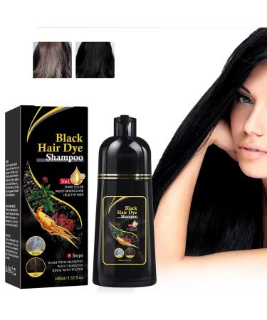 2-in-1 Blackening Shampoo for Black Hair - Quick Nourishing Hair Dye for Men & Women | Easy to Use Hair Dye Bibs - Buy Online on GoSupps.com