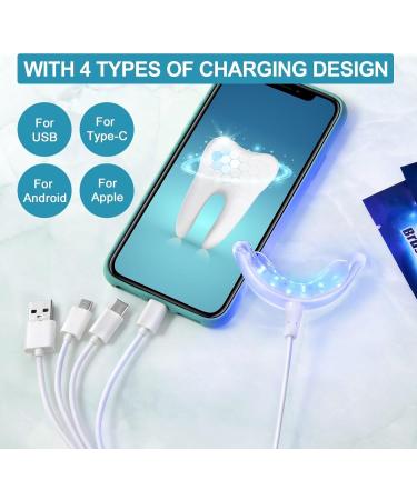 Blisstaar Professional Teeth Whitening Kit - Fast 20-Minute At-Home Whitening System with 16x LED Lamp & 5 Bleach Gels for Bright White Teeth - Buy Online on GoSupps.com