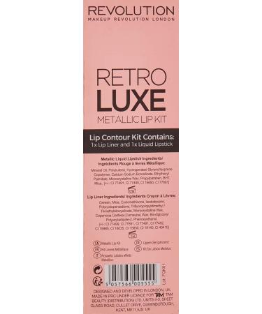  Makeup Revolution Makeup Revolution - Liquid Lipstick - Retro Luxury Kits Metallic - In Waiting - Buy Online on GoSupps.com