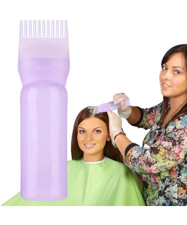 Root Comb Applicator Bottle Hair Dye Applicator Brush Applicator Bottle For Hair Root Comb Color Applicator Bottle With Graduated Scale Purple - Buy Online on GoSupps.com