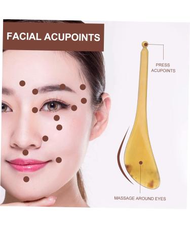 FOMIYES 1pc Massage Board Spatula Scraper Gua Sha Board Facial Massager Guasha Stick Horn Massage Comb Eye Massagers Ox Horn Tool Gua Sha Tool Guasha Massage Pen Spoon Tendon Stick Face - Buy Online on GoSupps.com
