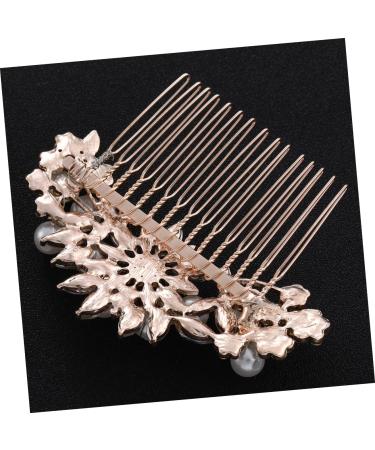 Angoily Fashion Headwear Pearl Comb Crystal Hair Comb Vintage Hair Comb Bridal Hair Comb Pearl Hair Pin Rhinestone Hair Clip Photography Props Bride Wedding Hair Accessories - Buy Online on GoSupps.com