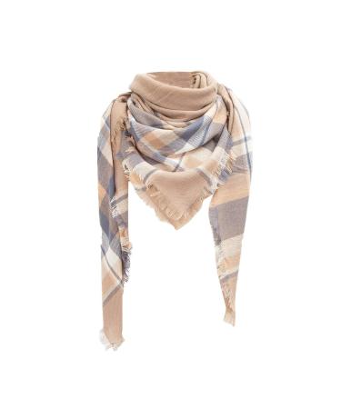 Women triangular scarf warm black with buttons women autumn winter button towel women casual winding scarf multi -purpose scarf for women scarf unit size khaki