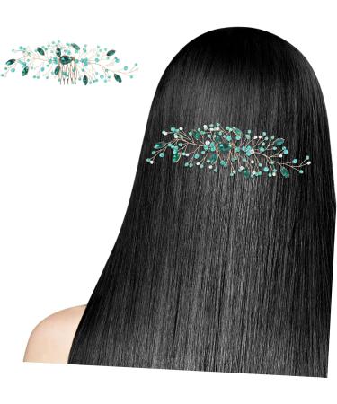 Didiseaon Wedding Headpiece for Bride Aesthetic Hair Accessories Bride Headpiece Bride Hair Accessories Decorative Hair Combs for Women Sturdy Hair Comb Crystal Metal Hair Piece - Buy Online on GoSupps.com