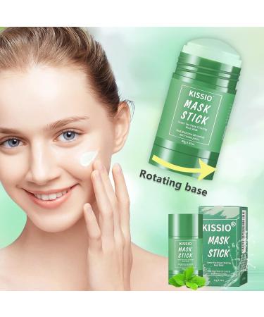 KISSIO Green Tea Mask Stick - Blackhead Remover & Deep Pore Cleansing Face Mask with Volcanic Mud Natural Cruelty-Free for All Skin Types 1.35oz - Buy Online on GoSupps.com