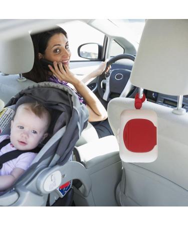 Travel Wipes Case Travel Wipes Dispenser Refillable Wipes Container Portable Wipe Holder Reusable Dustproof Odorless for Offices Camping Home Travel Littryee Red - Buy Online on GoSupps.com