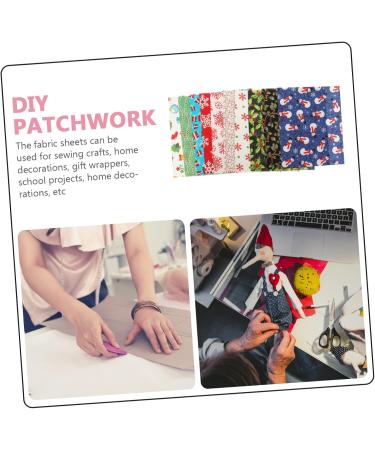 Operitacx Sewing Fabric Squares 20pcs Christmas Cloth Set Christmas Sewing Quilt Christmas Supply European and American Material - Buy Online on GoSupps.com