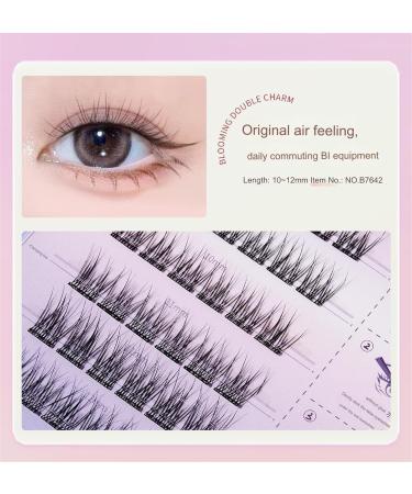 Fish Tails Glueless Press-On Eyelashes Press on Lashes No Glue Needed Reusable Self Adhesive Eyelashes DIY Lash Extension Kit With Lash Tweezers False Lashes Natural Lashes Style 5 - Buy Online on GoSupps.com