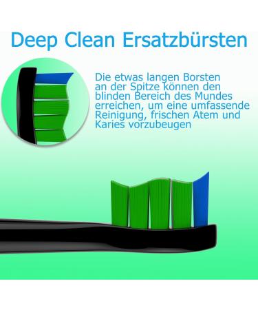 Buy Wardimark Replacement Brushes for Philips Sonicare - 8 Black Gum Care Brush Heads - International Shipping Available - Buy Online on GoSupps.com