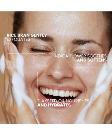 BERLET M.D. RENEW: Rice Powder Cleanser Gentle Powder-to-Foam Exfoliating Face Wash with Rice Bran Indica Flower & Flaxseed Oil Water-Activated For All Skin Types 12g - Buy Online on GoSupps.com