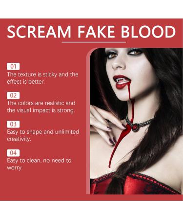 Holiday Blood Plasma Dropper | Faux Blood for Horror Makeup Cosplay & Parties | Dripping Shape Fake Blood 50ML x 2 - Buy Online on GoSupps.com