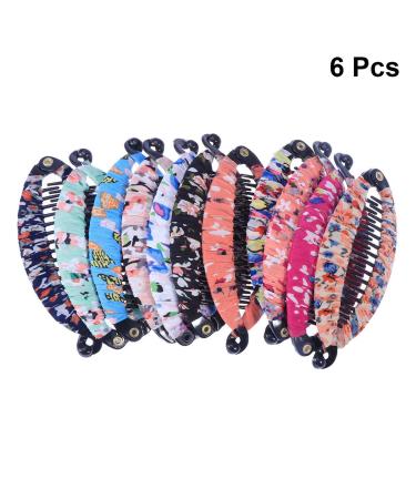 Shop Lurrose 6pcs Fashionable Banana Hair Clips - Floral Fish Shape Ponytail Holders | Strong Tension & Durable | International Shipping Available - Buy Online on GoSupps.com