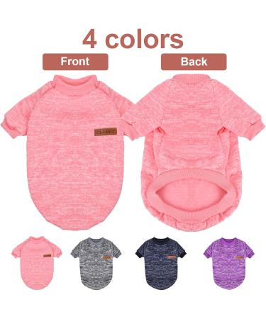 Wisebom Winter Dog Sweater 4PCs - Classic Knitting Warm Sweaters for Small & Medium Dogs (XS-XXL) - Soft Elastic & Easy to Carry - Buy Online on GoSupps.com
