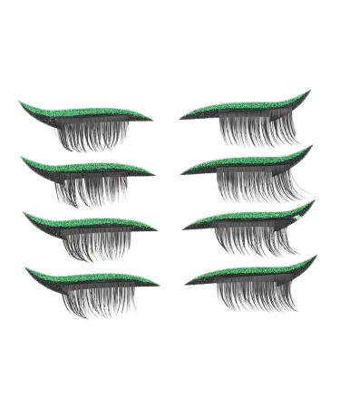 Hemoton 4 Pairs Eyeliner Stickers Waterproof waterproof eyeliner sticker 1 count (Pack of 1) Green