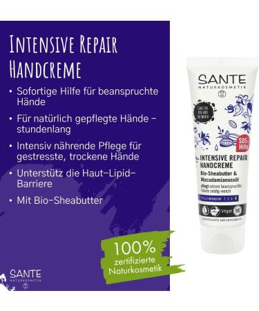 Sante Intensive Repair Hand Cream - 4x75 ml - Buy Online on GoSupps.com