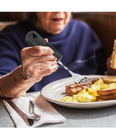 ULTECHNOVO 3pcs Bendable Cutlery Set for Adults Handicapped - Stainless Steel Adaptive Fork, Spoon & Handicap Flatware - Ideal for Parkinson's, Elderly & Disabled - Modular Rubber Grip - Buy Online on GoSupps.com