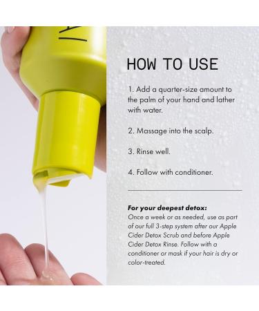 FEKKAI Apple Cider Detox SHAMPOO Deep cleansing for hair and scalp sulfatefree detox shampoo for all hair types 250 ml bottle 250 ml - Buy Online on GoSupps.com