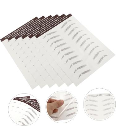 Housoutil 12 Pcs Eyebrow Stickers Black Stickers Water Proof Stickers -like Eyebrows Stickers Shaper 6d 5.8X1X0.1CMx2pcs Brownx2pcs - Buy Online on GoSupps.com