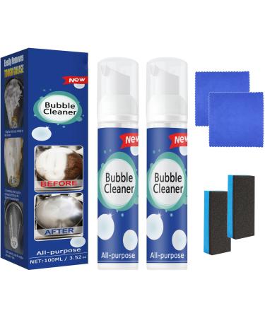 Eticole Cleaner Eticole Foam Cleaner Eticole Cleaning Foam Bubble Cleaner Foam Stain Removal Foam Cleaner No-Rinse Cleaner All Purpose Rinse Cleaning Foam (2Pcs 100ml)