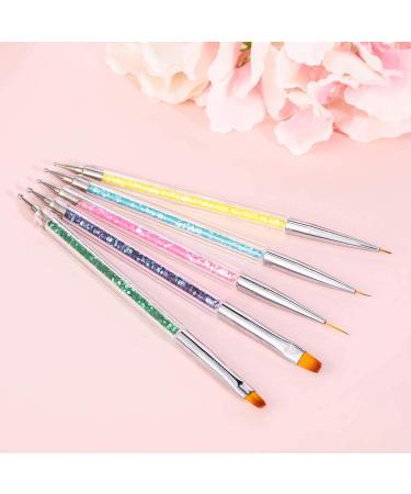 5 Piece Nail Art Pens Set - Liner Brush & Point Drill for DIY Nail Designs - International Shipping Available - Buy Online on GoSupps.com